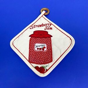 Vintage Strawberry Potholder